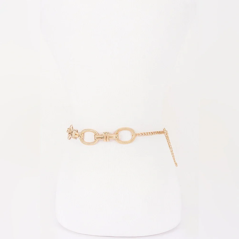 Gold or Silver Chain Link Statement Belt